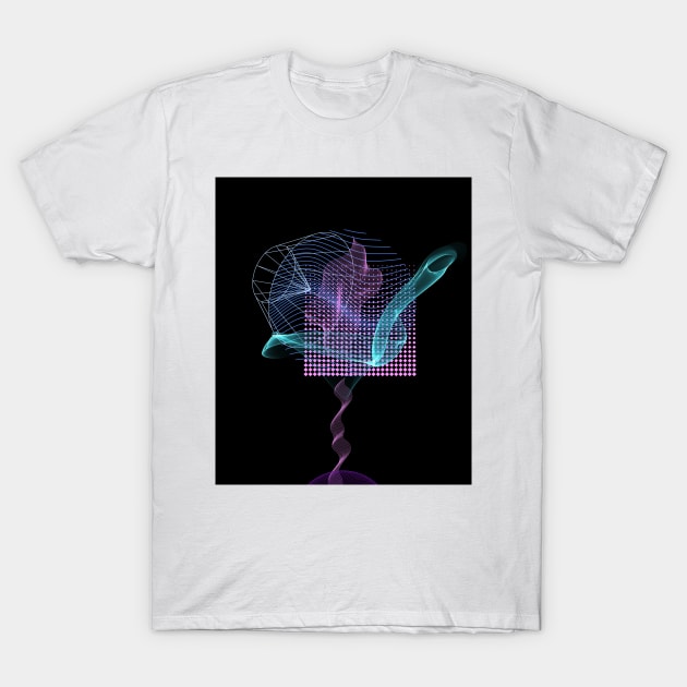 Glitch Pattern T-Shirt by CodeArt